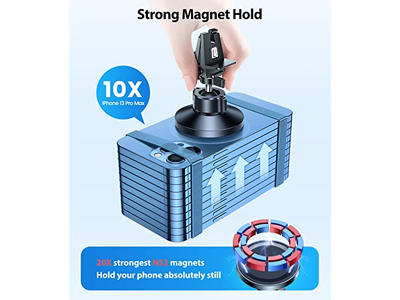 Supporto magnetico per telefono da auto regolabile a 360°