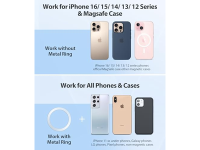 Supporto magnetico per telefono da auto regolabile a 360°