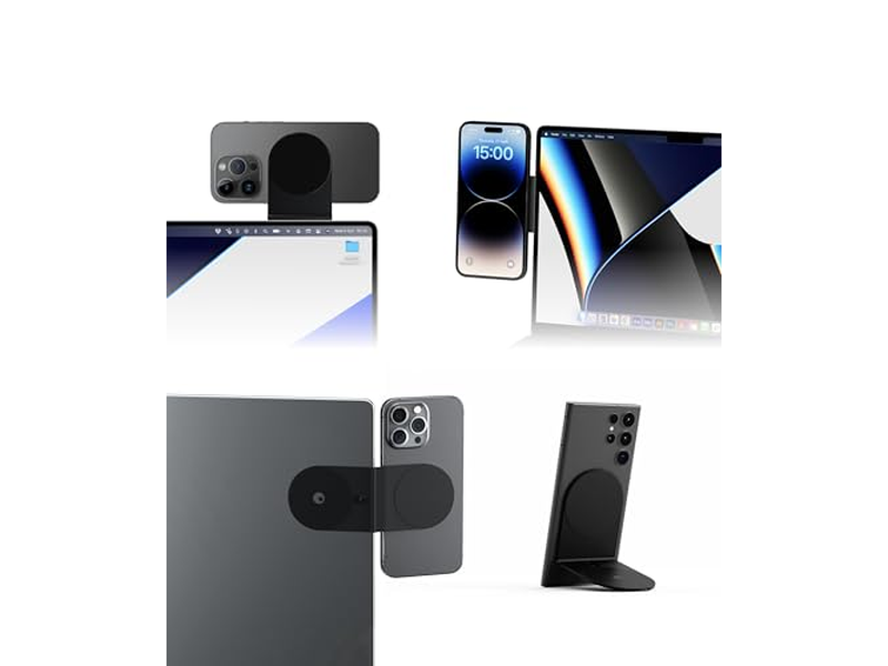 Supporto magnetico per telefono con supporto per computer e tablet