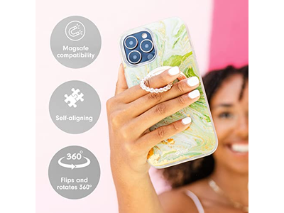 Impugnatura magnetica per telefono e supporto ad anello con cavalletto girevole