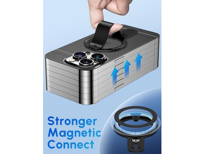 Supporto ad anello magnetico per smartphone compatibili Nero