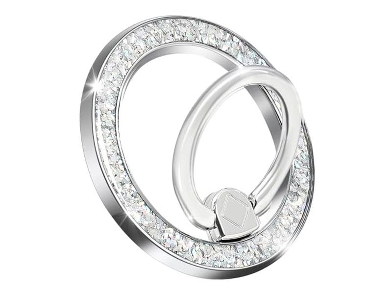 Supporto magnetico per anello per telefono con accessorio MagSafe Argento