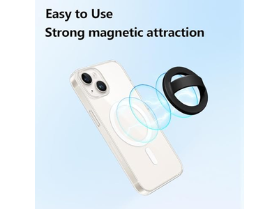 Supporto magnetico per telefono con impugnatura ad anello in silicone