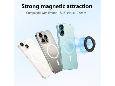 Supporto magnetico per telefono con impugnatura ad anello in silicone
