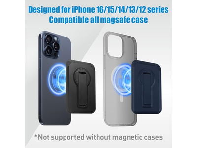Portafoglio magnetico per iPhone: porta carte leggero e supporto