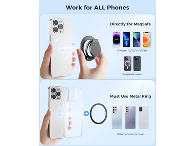 Impugnatura magnetica per telefono da palestra rimovibile su entrambi i lati MagSafe