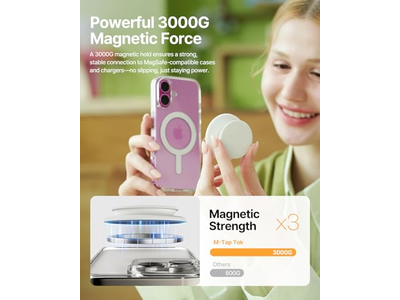 MagSafe Phone Grip Impugnatura magnetica morbida in silicone nera