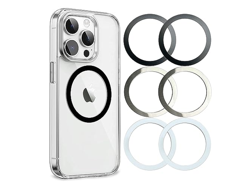 Anelli metallici universali compatibili con l'adesivo MagSafe