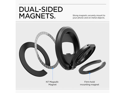 Magnete bifacciale con impugnatura magnetica per telefono