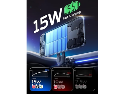 Caricabatteria da auto wireless magnetico da 15 W