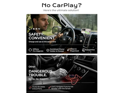 Caricabatteria da auto wireless magnetico da 15 W