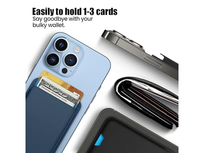 Portafoglio magnetico in confezione da 2 compatibile con MagSafe per porta carte iPhone