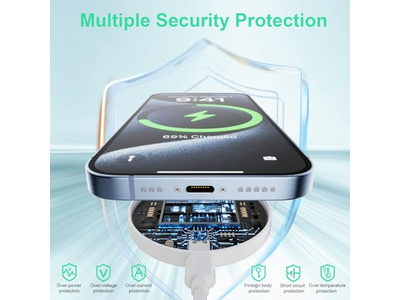 Caricabatterie wireless magnetico da 2 pacchi da 15 W