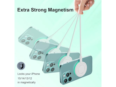 Caricabatterie wireless magnetico da 2 pacchi da 15 W