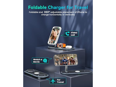 Stazione di ricarica 3 in 1 con caricatore Magsafe