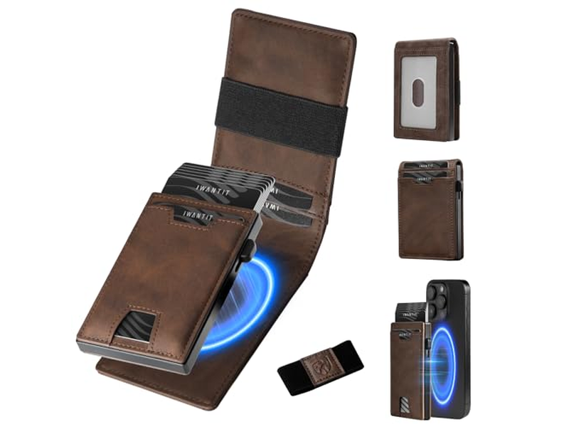 Portafoglio MagSafe 3 in 1 - Fermasoldi bifold sottile - Portacarte - Cash Str