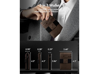 Portafoglio MagSafe 3 in 1 - Fermasoldi bifold sottile - Portacarte - Cash Str