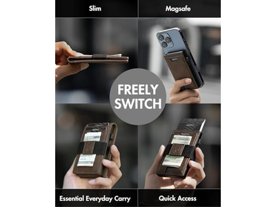 Portafoglio MagSafe 3 in 1 - Fermasoldi bifold sottile - Portacarte - Cash Str