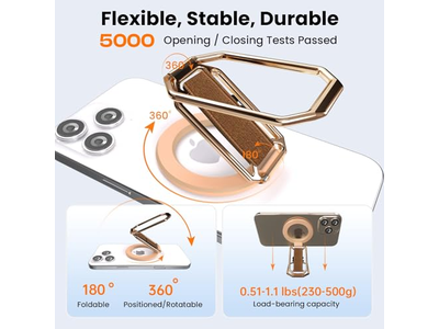 Supporto magnetico per telefono 4 in 1 con passante per cinturino e cavalletto