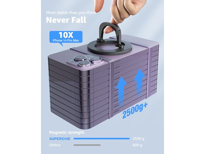 Supporto per anello magnetico regolabile per telefono Anello rimovibile per telefono da dito