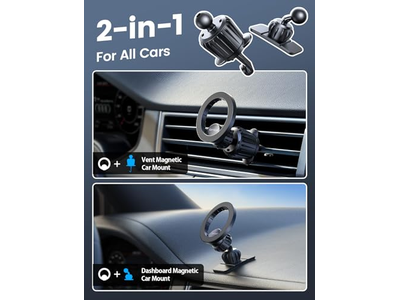 Il supporto per telefono per auto con presa d'aria per cruscotto dell'auto si adatta alla custodia del telefono Magsafe