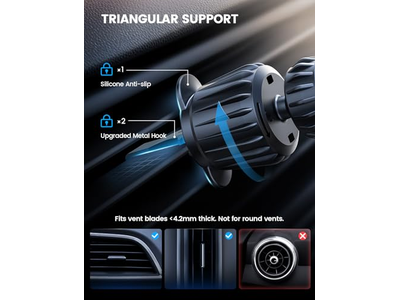 Il supporto per telefono per auto con presa d'aria per cruscotto dell'auto si adatta alla custodia del telefono Magsafe
