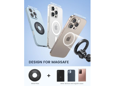 Il supporto per telefono per auto con presa d'aria per cruscotto dell'auto si adatta alla custodia del telefono Magsafe