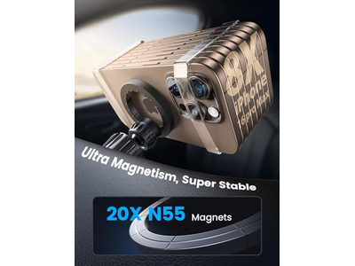 Il supporto per telefono per auto con presa d'aria per cruscotto dell'auto si adatta alla custodia del telefono Magsafe