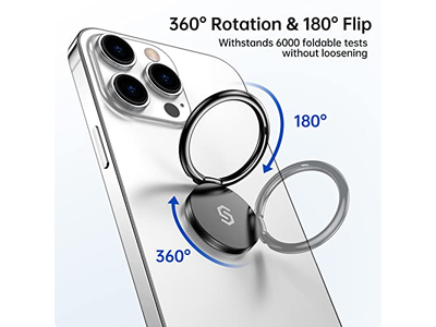 Supporto per anello per cellulare Supporto per anello con rotazione di 360 gradi Kickstan