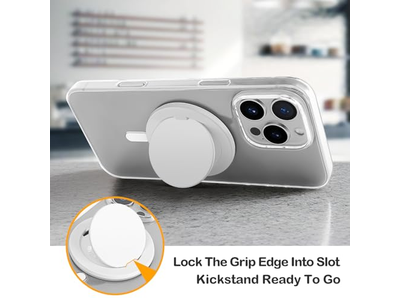 Impugnatura pieghevole per MagSafe con supporto per telefono con chiusura magnetica a scatto