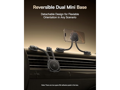 Porta telefono magnetico regolabile a doppio braccio