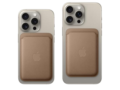 Portafoglio in tessuto fine con MagSafe - Tortora