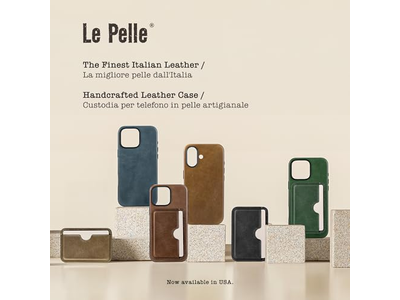 Porta carte di credito in pelle artigianale - Magnetico sottile - Porta carte per 2 - Coco