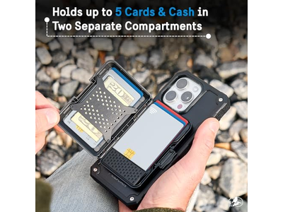 Portafoglio MagSafe per iPhone con blocco RFID