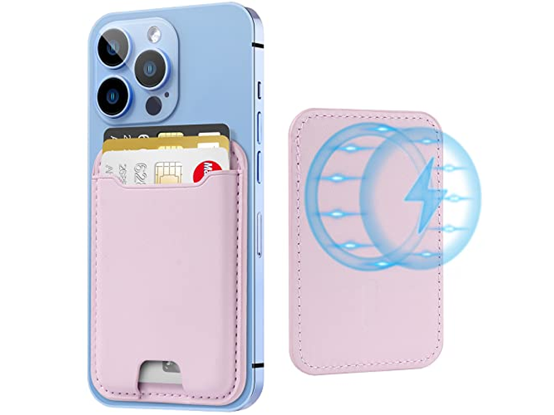 Porta carte magnetico per iPhone serie 12-16 Blocco RFID Adatto a 4 ca