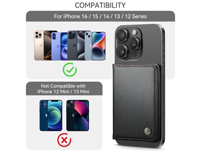 Porta carte magnetico Portafoglio minimalista in pelle PU con blocco RFID