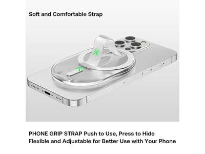 Impugnatura magnetica per telefono e supporto per smartphone Trasparente