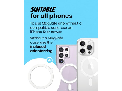 Impugnatura magnetica per telefono - Lightweig sottile traslucido compatibile con MagSafe