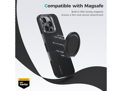 Impugnatura magnetica e supporto per telefono con rotazione di 360 gradi per smartphone