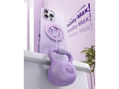 Impugnatura magnetica per telefono per MagSafe con supporto magnetico su due lati ruotabile