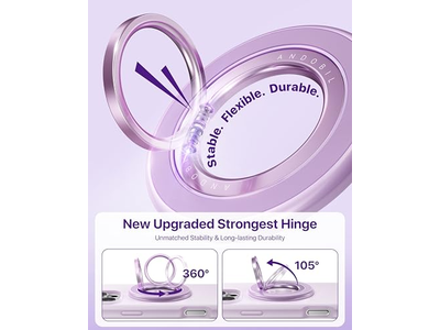 Impugnatura magnetica per telefono per MagSafe con supporto magnetico su due lati ruotabile