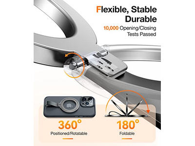 Cavalletto porta cellulare magnetico adatto a MagSafe per iPhone e Gal