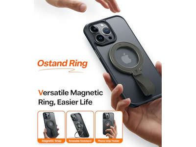 Cavalletto porta cellulare magnetico con cinturino intrecciato per MagSafe