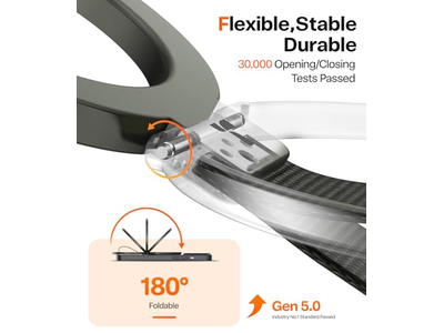 Cavalletto porta cellulare magnetico con cinturino intrecciato per MagSafe