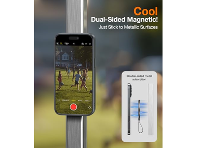 Cavalletto porta cellulare magnetico con cinturino intrecciato per MagSafe