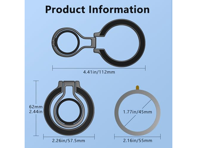 Supporto magnetico per telefono cellulare per telefoni cellulari e smartphone