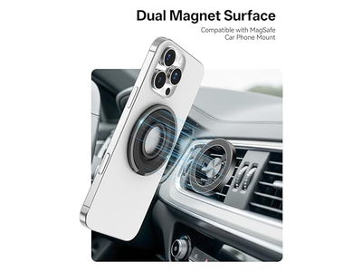 Supporto magnetico per anello con impugnatura per telefono compatibile con iPhone e Andro