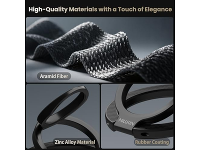 Supporto magnetico per anello con impugnatura per telefono con supporto rimovibile e adattatore a 360 gradi