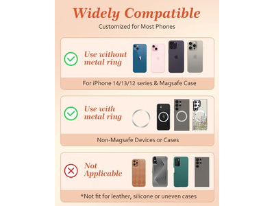 Supporto magnetico per telefono con supporto per impugnatura per le dita per iPhone