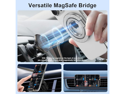 Supporto magnetico per telefono con supporto bifacciale e cavalletto